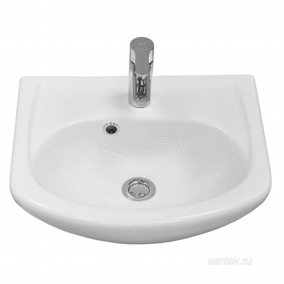 Раковина Santek Азов 45 отверстие под смеситель 1WH112449 фото в интернет-магазине Русалия