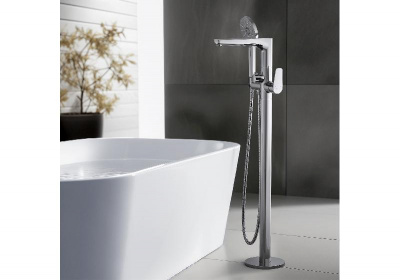 Смеситель для ванны напольный (внешняя и скрытая часть) AQUATEK AQ1145CR БЕТТА фото в интернет-магазине Русалия