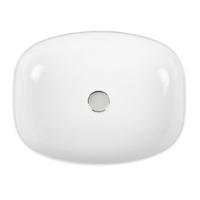 BOND S56-500 Раковина накладная прямоугольная 50*38*14см белая фото в интернет-магазине Русалия