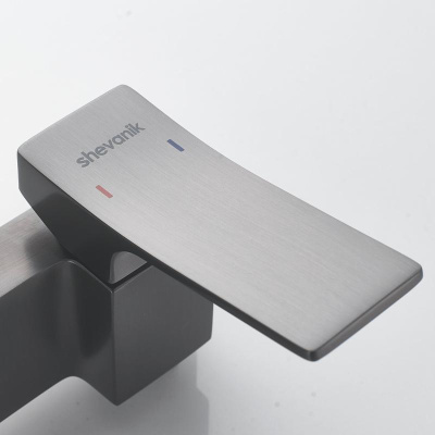 Гигиенический душ со смесителем Shevanik S4005T-1, оружейная сталь фото в интернет-магазине Русалия