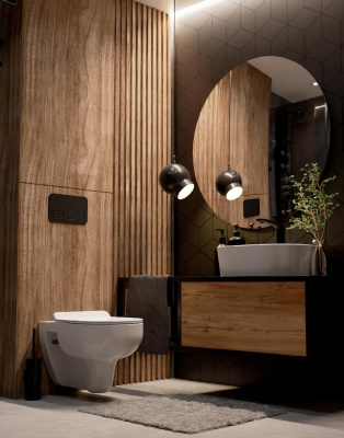 AQM2008 Унитаз подвесной с сиденьем SoftClose, технология смыва Rimless. 530x355x360 AQUAme фото в интернет-магазине Русалия