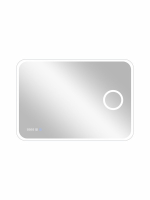 Зеркало с подсветкой Bliss 900х700 линза, часы ЗЛП767 Continent фото в интернет-магазине Русалия