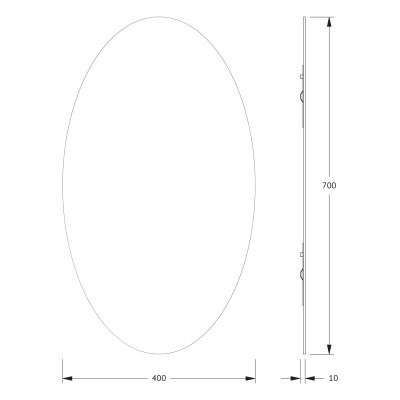 Зеркало настенное Primary EVOFORM 40х70 см, BY 0028 фото в интернет-магазине Русалия