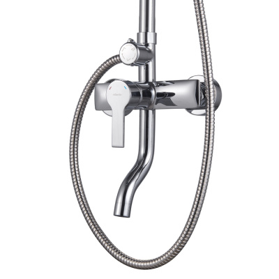 Душевая система Milardo с изливом Stripe (STRSB1FM06) фото в интернет-магазине Русалия