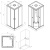 W94C-403-090BT X-Joy Square кабина душевая  90x90,  профиль мат.черный, стекло прозрачное Am.Pm фото в интернет-магазине Русалия