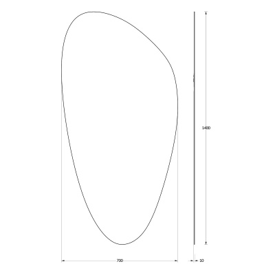 Зеркало настенное Primary EVOFORM 70х140 см, BY 0120 фото в интернет-магазине Русалия