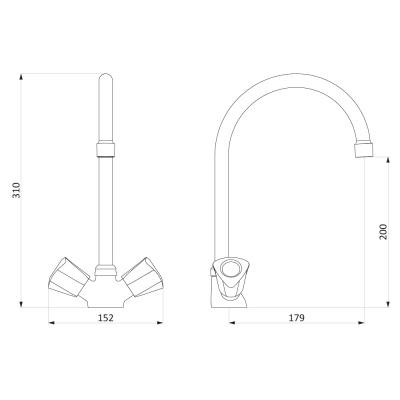 340000000 Object, смеситель для кухни фото в интернет-магазине Русалия