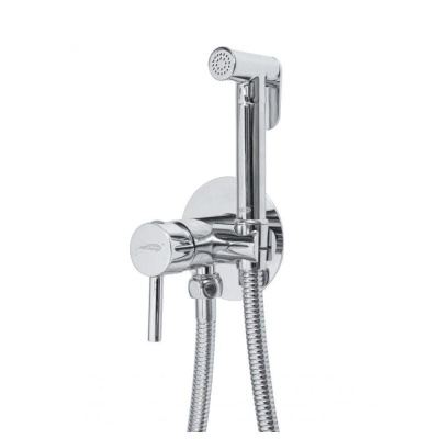 Гигиенический душ со смесителем встраиваемый Hansberge H3099C, хром фото в интернет-магазине Русалия
