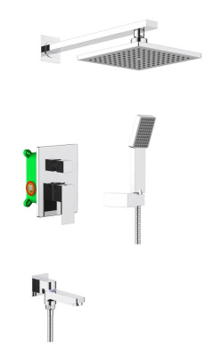 Душевая система Timo Selene скрыт. монт., 3-х режимная (SX-3069/00SM (1113) chrome) фото в интернет-магазине Русалия