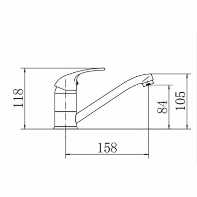 Смеситель для кухни FASHUN (A4515) фото в интернет-магазине Русалия