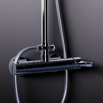 936710000 Scandinavian Pure душевая система с душевым смесителем, хром Damixa фото в интернет-магазине Русалия