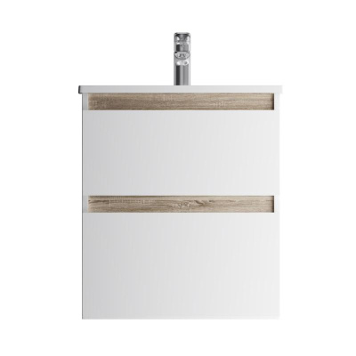 M85AFHX0552WG X-Joy, База под раковину, подвесная, 55 см, 2 ящика, белый глянец Am.Pm фото в интернет-магазине Русалия