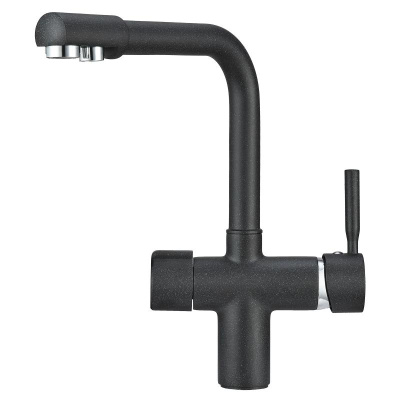 Смеситель для кухни GRANULA (2088, ШВАРЦ) фото в интернет-магазине Русалия
