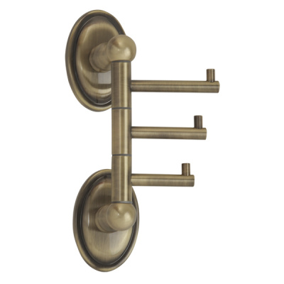 Крючок тройной поворотный VR.BNR-7835.BR Bonjour Bronzo Veragio фото в интернет-магазине Русалия