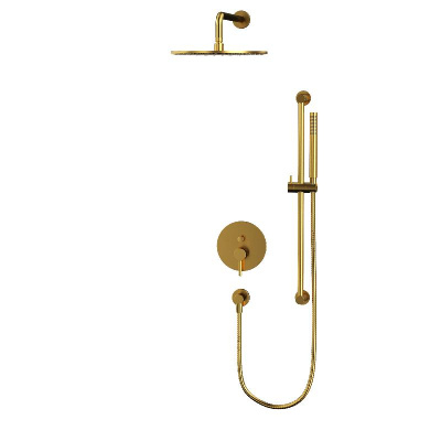 Система для душа скрытого монтажа WHITECROSS Y YSET05GLB (брашированное золото) фото в интернет-магазине Русалия