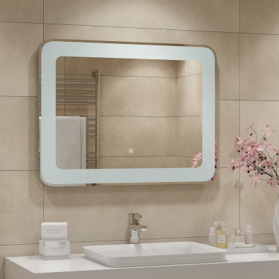 Зеркало с подсветкой Velvette 800x600 ЗЛП225 Continent фото в интернет-магазине Русалия