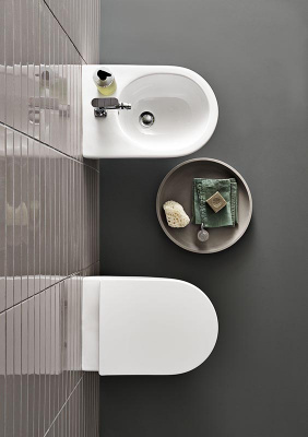 Комплект унитаз Acanto Rimfree с инсталляцией 500.128.21.A Geberit фото в интернет-магазине Русалия