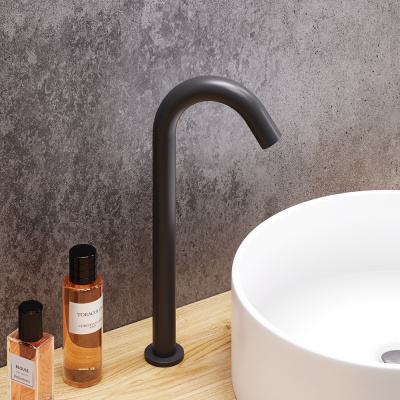 360280300 Scandinavian Pure, cенсорный смеситель для умывальника, высокий, чёрный фото в интернет-магазине Русалия