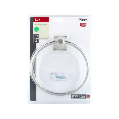 Кольцо для полотенец FIXSEN LUX SATIN FX-16011, сатин фото в интернет-магазине Русалия