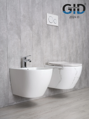 Унитаз подвесной Gid Ws2198 (СС) 62228Y под камень глянцевый 49x36x35.5 фото в интернет-магазине Русалия