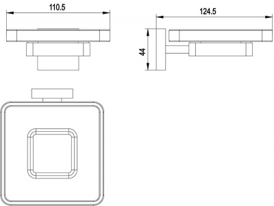 Мыльница Timo Selene (17022/17) золото матовое фото в интернет-магазине Русалия
