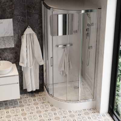 Кабина VIVA91 душевая Ceruttispa (90x90x215) фото в интернет-магазине Русалия