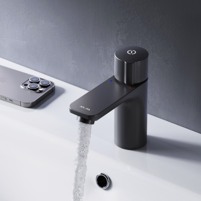 F85A02522 X-Joy TouchReel смеситель д/умывальника, чёрный, шт. фото в интернет-магазине Русалия