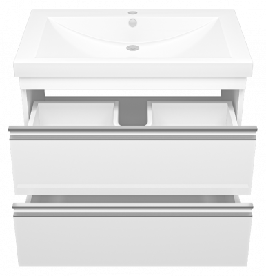 Тумба Ингрид 75 подвесная с раковиной Misty Алиса 75 Misty фото в интернет-магазине Русалия