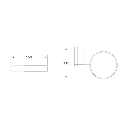 Ершик для унитаза Rose RG1700H, черный фото в интернет-магазине Русалия