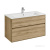 Тумба под раковину AQUATON Либерти 100 2 ящика, дуб эльвезия 1A279601LYC70 фото в интернет-магазине Русалия