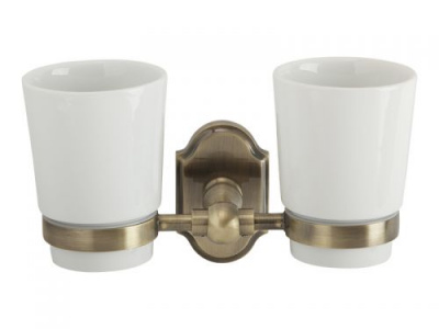 Стакан двойной настенный VR.STD-7742.BR Stanford Bronzo Veragio фото в интернет-магазине Русалия