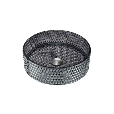 Раковина стеклянная Vincea VBS-5GL03, 400*400*125, накладная, цвет черный фото в интернет-магазине Русалия