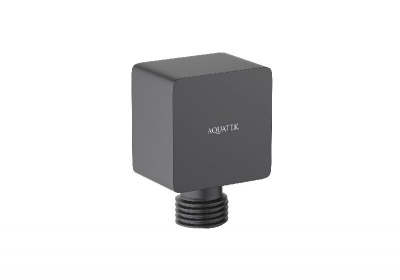 Шланговое подсоединение AQUATEK, матовый черный AQ2459MB фото в интернет-магазине Русалия