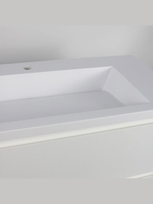 Раковина для ванной 100 см, Uperwood Infinity, белая глянцевая 45383433000 фото в интернет-магазине Русалия