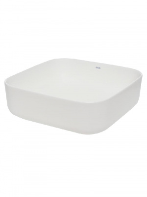 AQM5011 Раковина накладная квадратная, цвет белый матовый. 390x390x130 фото в интернет-магазине Русалия