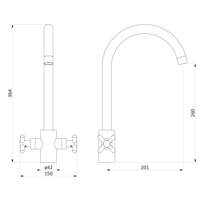 270000000 Neo Classic Graphite, смеситель для кухни фото в интернет-магазине Русалия