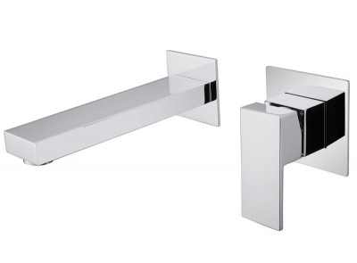 Смеситель ABBER Daheim AF8212 для раковины скрытого монтажа, хром фото в интернет-магазине Русалия