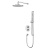 Термостатическая душевая система скрытого монтажа WHITECROSS Y YSET09NIB (брашированный никель) фото в интернет-магазине Русалия