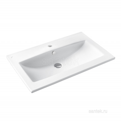 Раковина Santek Элина 75 отверстие под смеситель 1WH501619 фото в интернет-магазине Русалия
