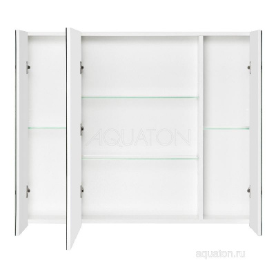 Зеркальный шкаф AQUATON Беверли 100 белый 1A237202BV010 фото в интернет-магазине Русалия