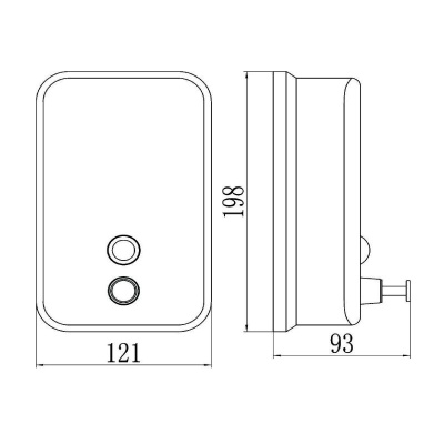 Дозатор жидкого мыла Savol S-00403, хром фото в интернет-магазине Русалия