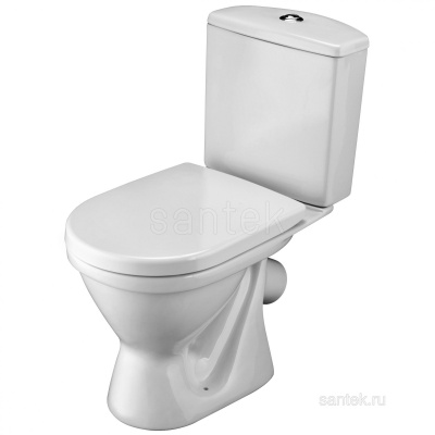 Унитаз - компакт с сиденьем дюропласт Алькор 1WH302140 Сантек фото в интернет-магазине Русалия
