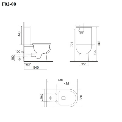 BOND F02-00 Унитаз напольный безободковый с сиденьем с микролифтом фото в интернет-магазине Русалия