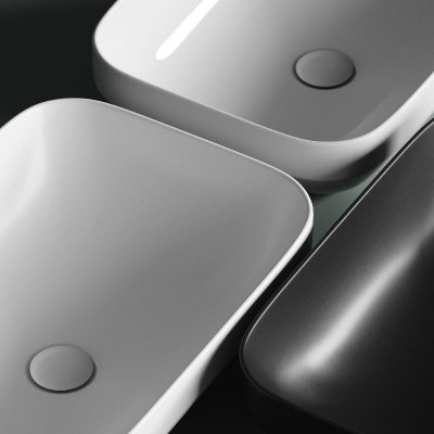 Умывальник чаша накладная прямоугольная Element 500*359*145мм CN6055 Ceramica Nova фото в интернет-магазине Русалия