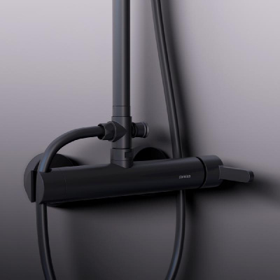 936710300 Scandinavian Pure душевая система с душевым смесителем, чёрный, шт Damixa фото в интернет-магазине Русалия