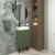 Тумба с раковиной WC Area 40 см матовый зеленый 221805006 Wellsee фото в интернет-магазине Русалия