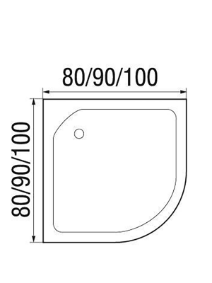 Душевая кабина NARA LIGHT 100/15 MT 100*100*210 10000002955 River фото в интернет-магазине Русалия