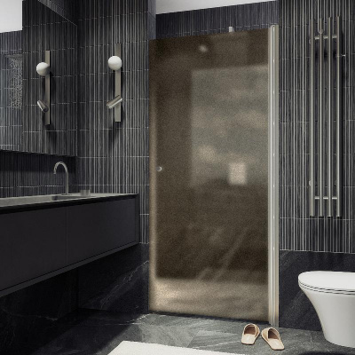 Душевая дверь на монопетле 1980*600 Стекло 6 мм Бронза матовая MGD-811-5 Maybah Glass фото в интернет-магазине Русалия