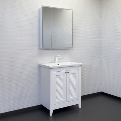 Зеркало-шкаф Comforty Классик-70 LED-подсветка, бесконтактный сенсор фото в интернет-магазине Русалия