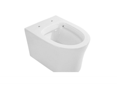 Унитаз подвесной безободковый AQUATEK НИКА AQ2009-00 525*365*360 мм, горизонтальный выпуск, тонкое сиденье с механизмом плавного закрывания, крепеж фото в интернет-магазине Русалия